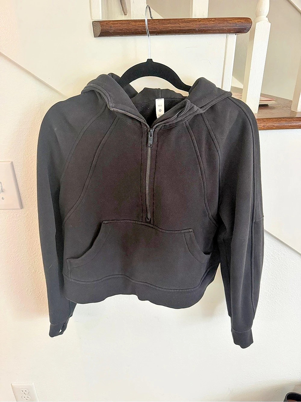 lululemon Scuba Oversized Half-Zip Hoodie Black